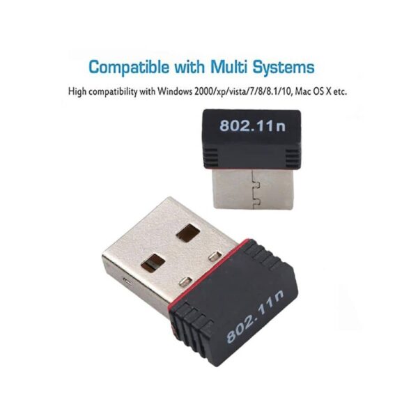 Mini adaptador Wifi inalámbrico USB de 150Mbps - Imagen 2