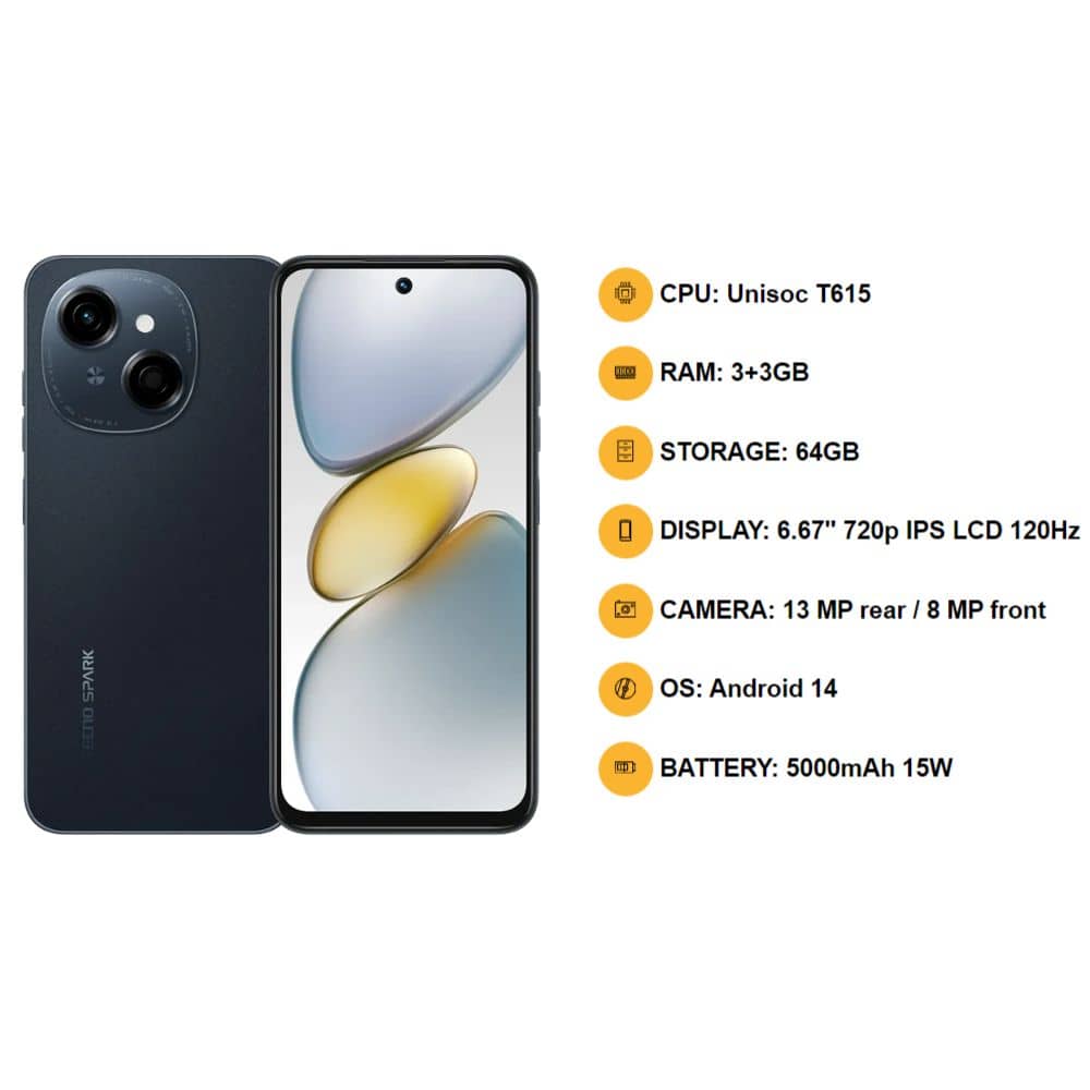 Celular Tecno Spark Go 1 3GB + 64GB - Imagen 2